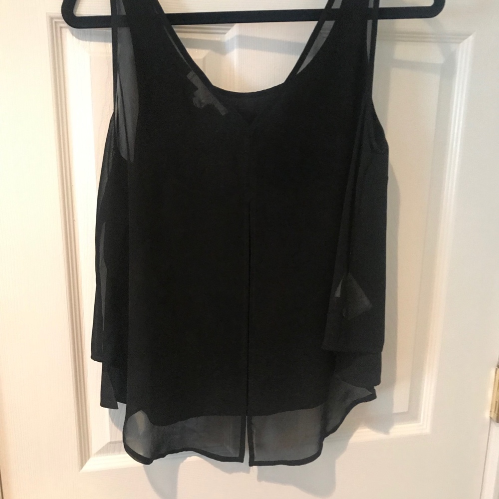 Black flowing tank top - Picture 2 of 2